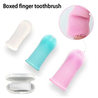 Silicone Finger Toothbrush – Pet Oral Cleaning Tool for Cats and Dogs