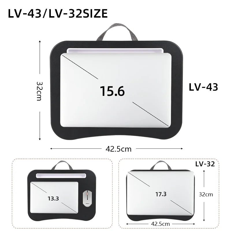 Multifunctional Laptop Desk – Foam Cushion Tray for Home Office Work