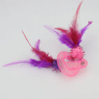 Interactive Cat Feather Ball – Plush Mint Toy for Kitten Play