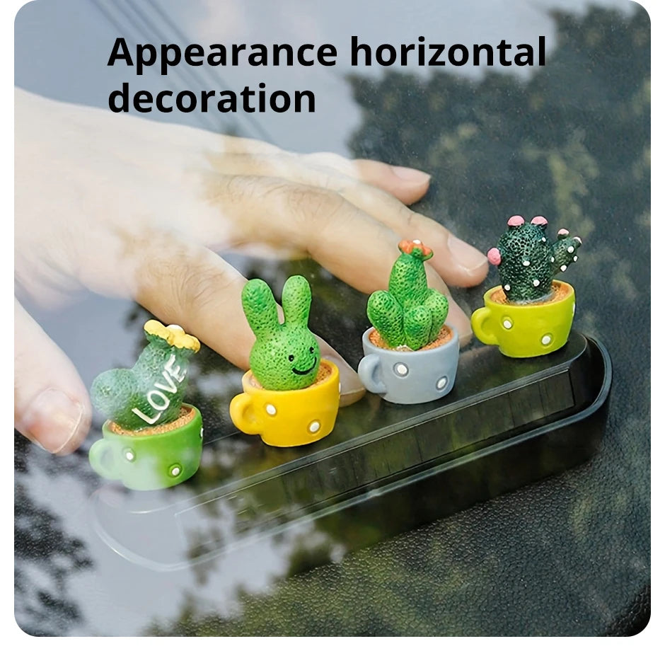 Mini Resin Succulent Cactus Plants – Decorative Ornaments for Home and Office