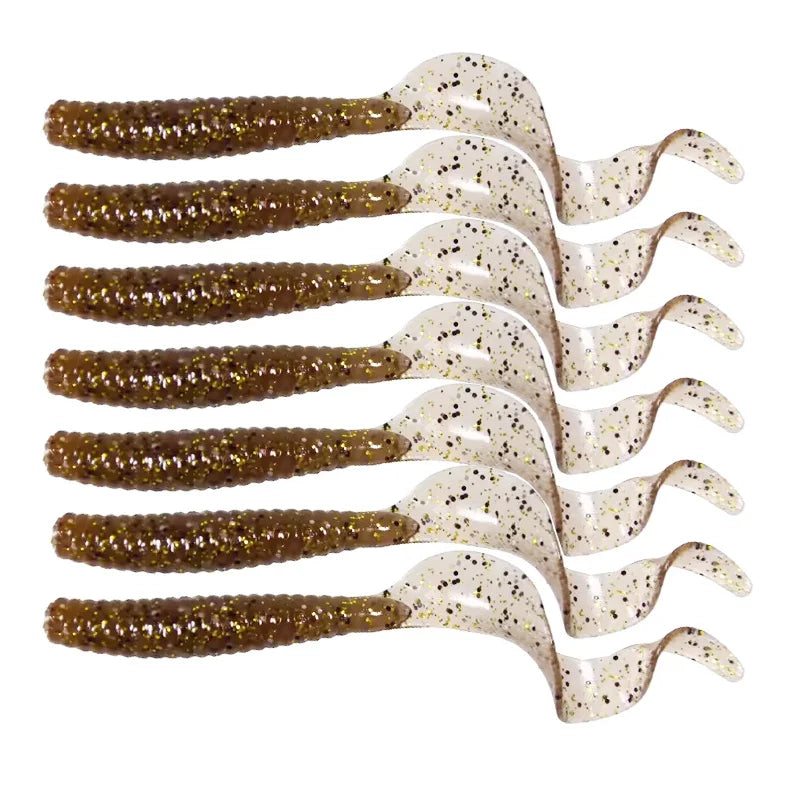 Soft Tail Fishing Lures – 8cm Artificial Bait Tackle for Freshwater Anglers