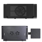 Aluminum Laptop Cooling Stand – Foldable Notebook Tray for Bed Office Desk