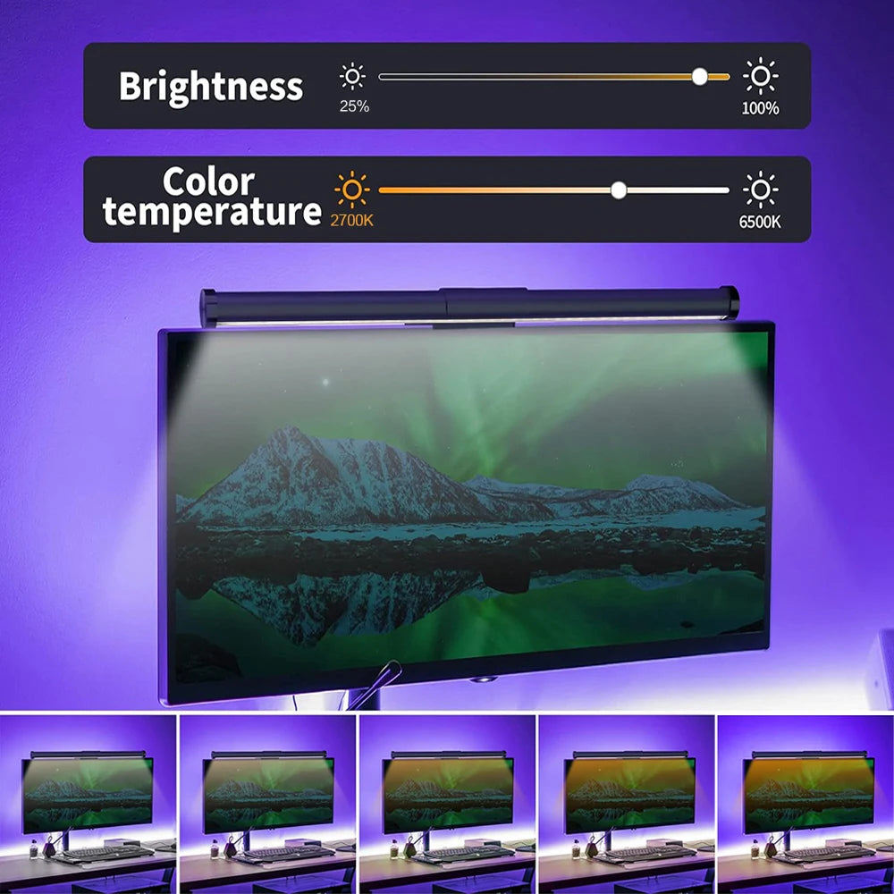 TUYA LED Monitor Light Bar – Remote Controlled E-Reading Lamp for Office