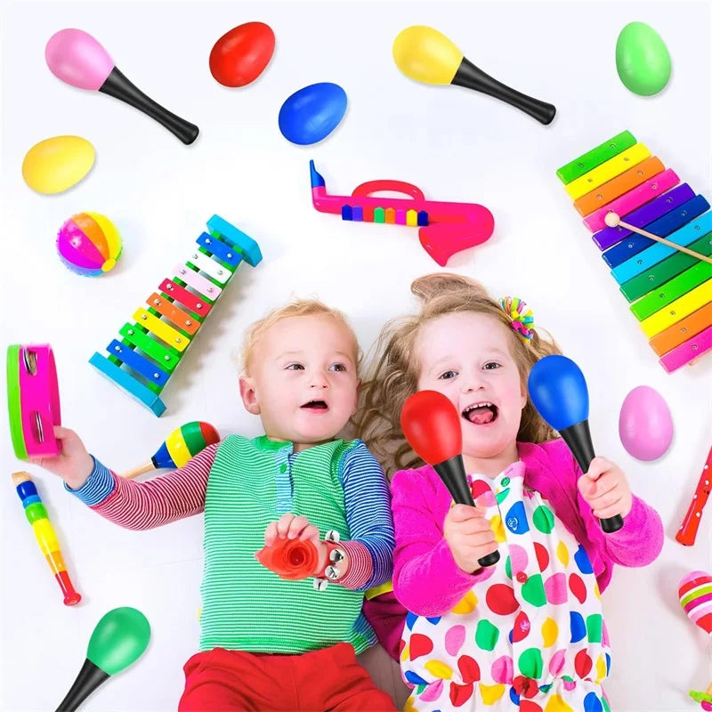 Small Plastic Maraca Sand Hammer – Musical Percussion Toy for Kids Party