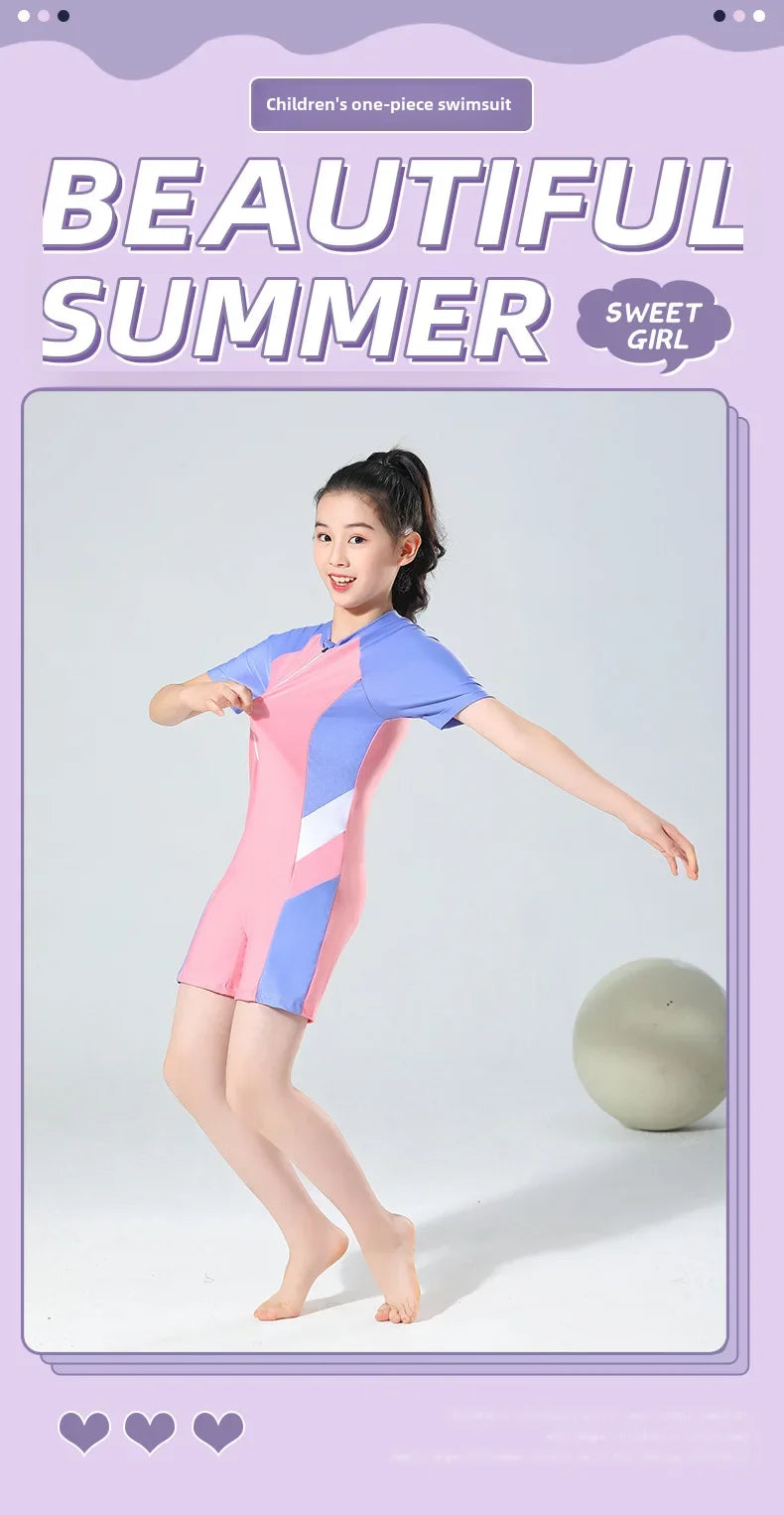 Professional One-Piece Swimsuit – Thermal Training Gear for Women and Kids