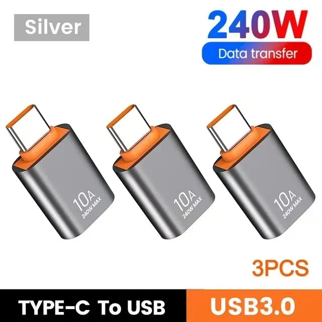 USB to USB-C Adapter – Fast Charging OTG Converter for Smartphones and Laptops