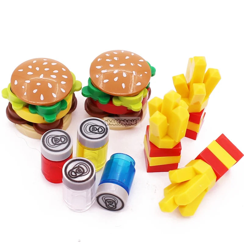 Mini Food Building Blocks – Toy Kitchen Accessories for Creative Play