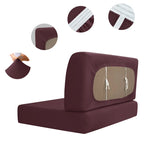 Jacquard RV Dinette Cushion Covers – Stretch Fabric for Camper Seat Protection