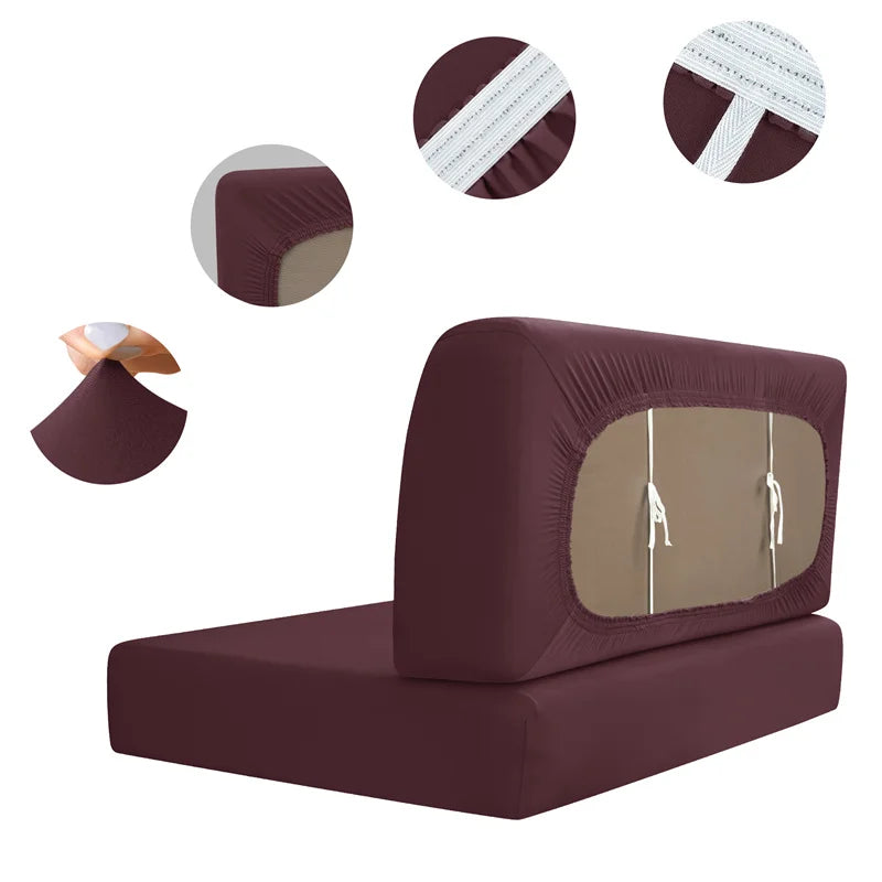 Jacquard RV Dinette Cushion Covers – Stretch Fabric for Camper Seat Protection