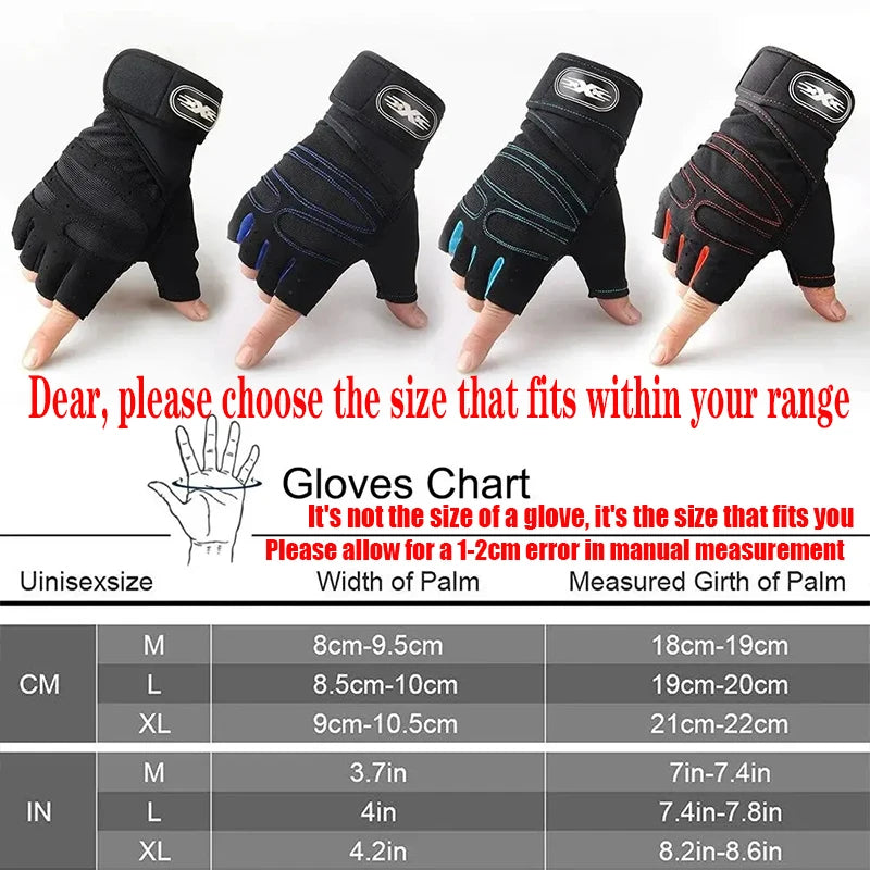 Shockproof Weight Lifting Gloves – Wrist Support for Gym Fitness Training