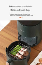 Stainless Steel Air Fryer Rack – Grill Stand with Skewers for Cooking