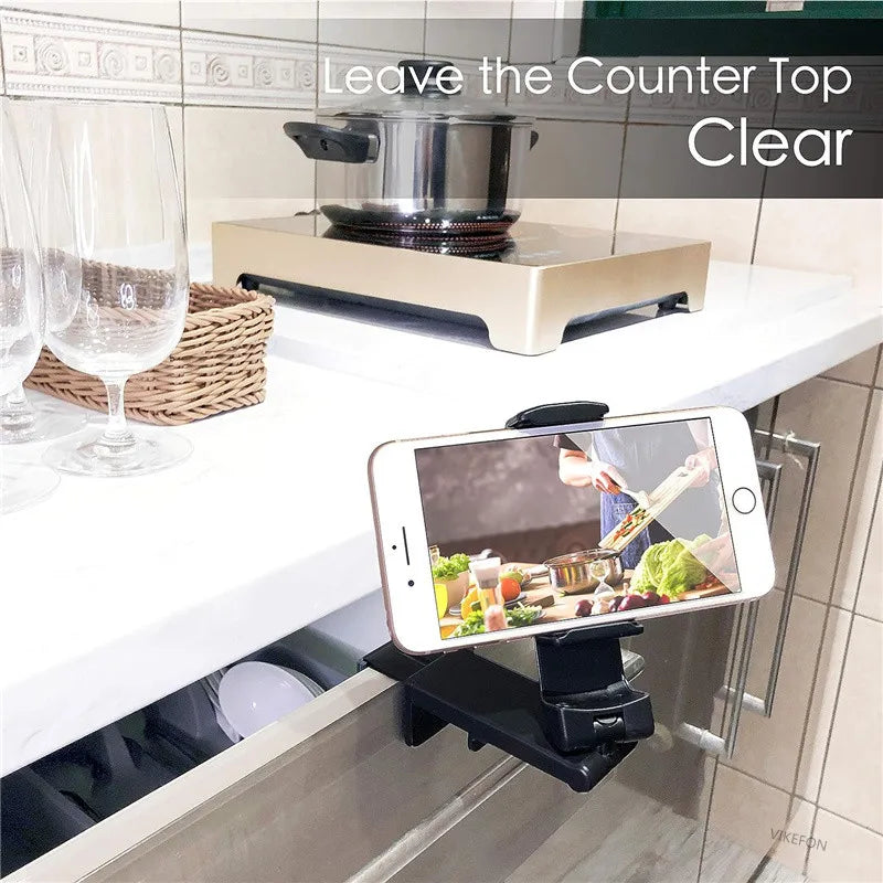 Foldable Airplane Phone Mount – Rotatable Travel Stand for Flight and Desk
