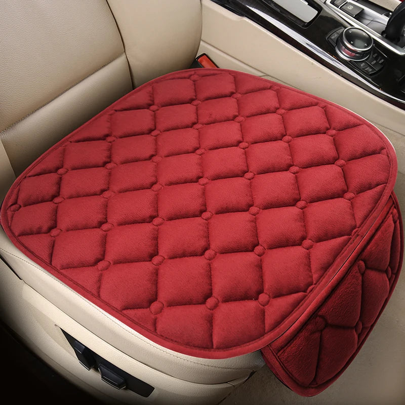 Universal Plush Car Seat Cushion – Winter Warmth for Automotive Interior