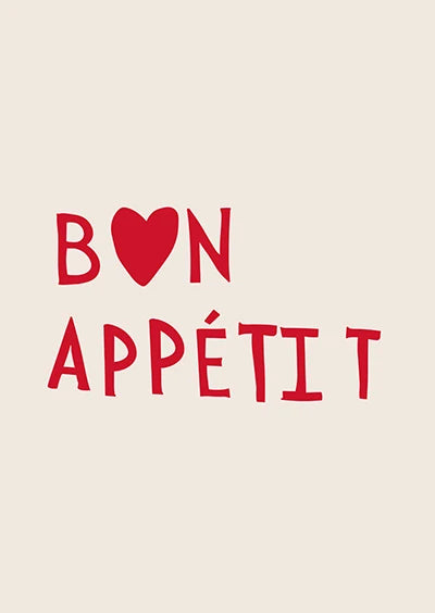 Minimalist Heart Quote Canvas Print – Aesthetic Kitchen Wall Art Decor