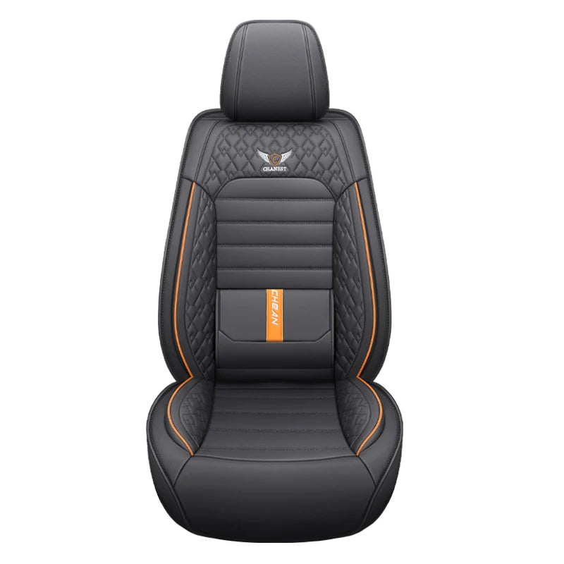 Full-Wrap Leather Car Seat Covers – Durable Universal Fit for All-Season Driving