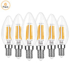 Dimmable Candelabra LED Bulbs – Warm White Lighting for Chandeliers