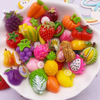 Kawaii Resin Food Flatbacks – Colorful Miniature Charms for DIY Craft Projects