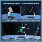 Foldable ABS Desktop Stand – Portable Holder for Mobile Phone and Tablet