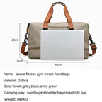 Portable Duffle Gym Bag – Lightweight Fitness Carry-on for Travel and Sports