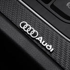 3D Aluminum Car Badge Emblems – Interior Audio Decoration for Audi Models