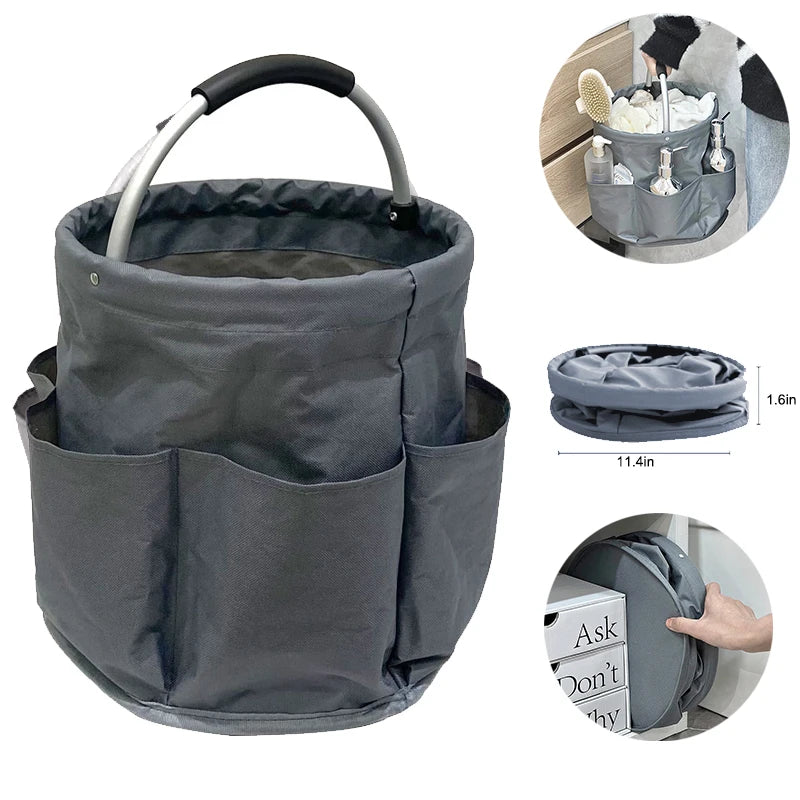 17L Folding Storage Tote – Large Collapsible Basket for Outdoor Cleaning
