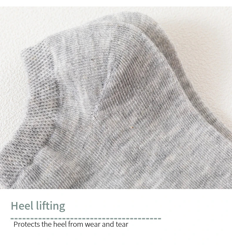 Breathable Cotton Ankle Socks – Mesh Sports Footwear for Summer Casual Wear