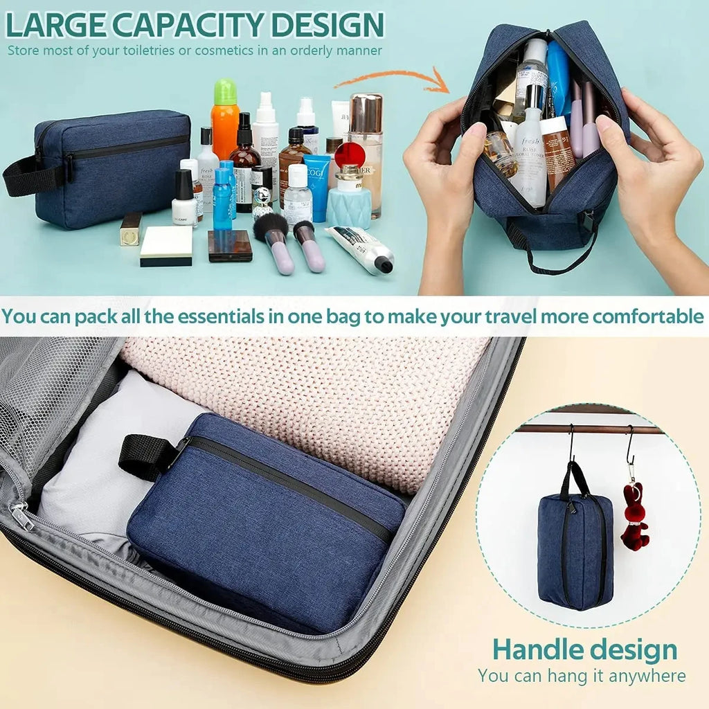 Portable Toiletry Organizer – Travel Cosmetic Pouch for Men and Women