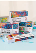 Acrylic Gel Pens – Retractable 0.7mm Tip for Student Painting and Writing