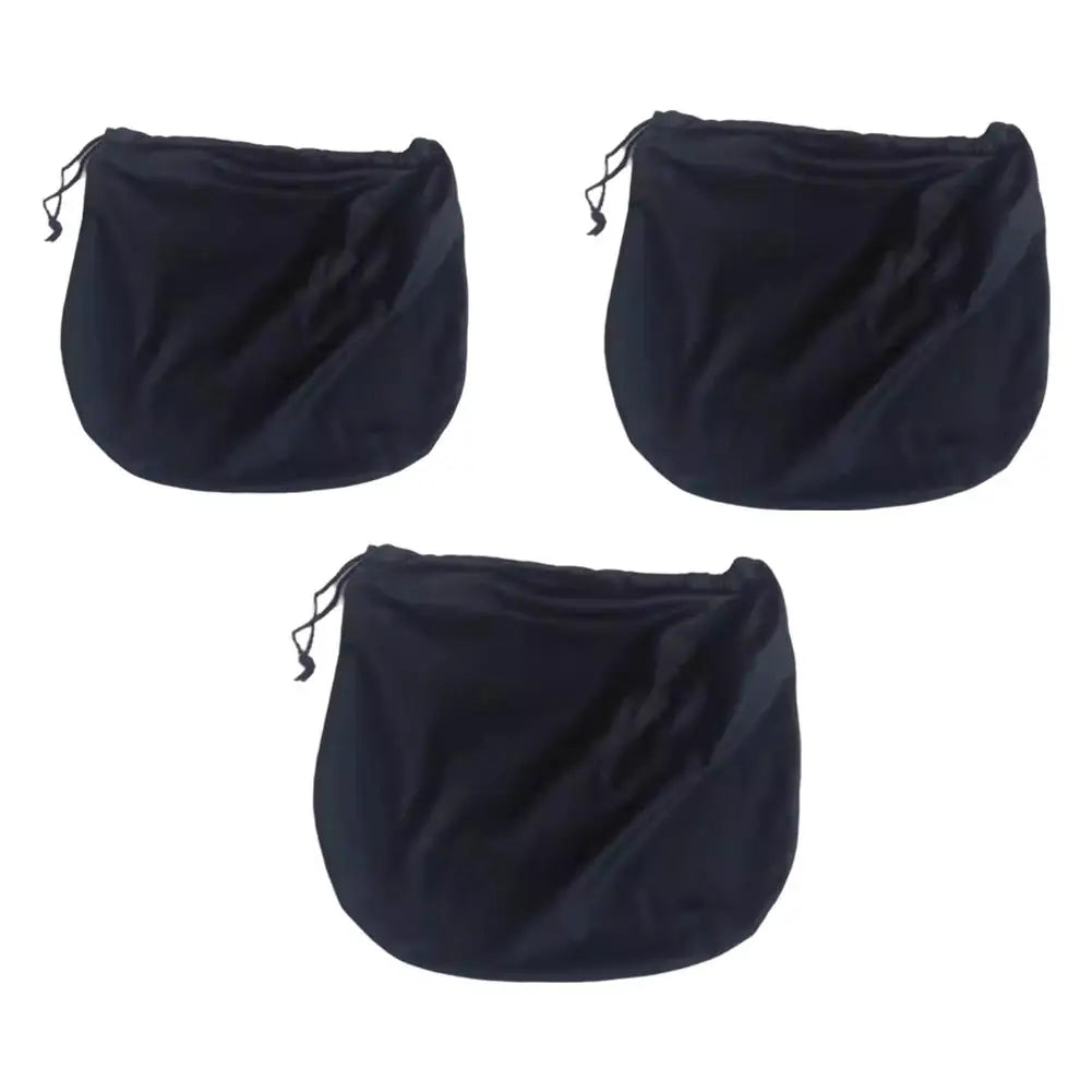 Plush Motorcycle Helmet Bag – Soft Drawstring Protective Carrier for Cycling