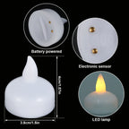 Floating LED Tea Lights – Waterproof Flameless Candles for Pool Party Decor