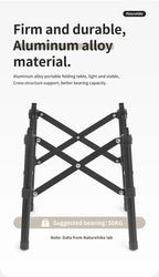 Ultralight Folding Camping Table – Portable Aluminum Desk for Outdoor Travel