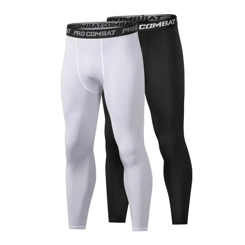 Mens Compression Tights – Moisture Wicking Baselayer for Athletic Workout