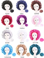Extra Large Satin Sleep Bonnet – Silky Hair Protection for Curly Hair