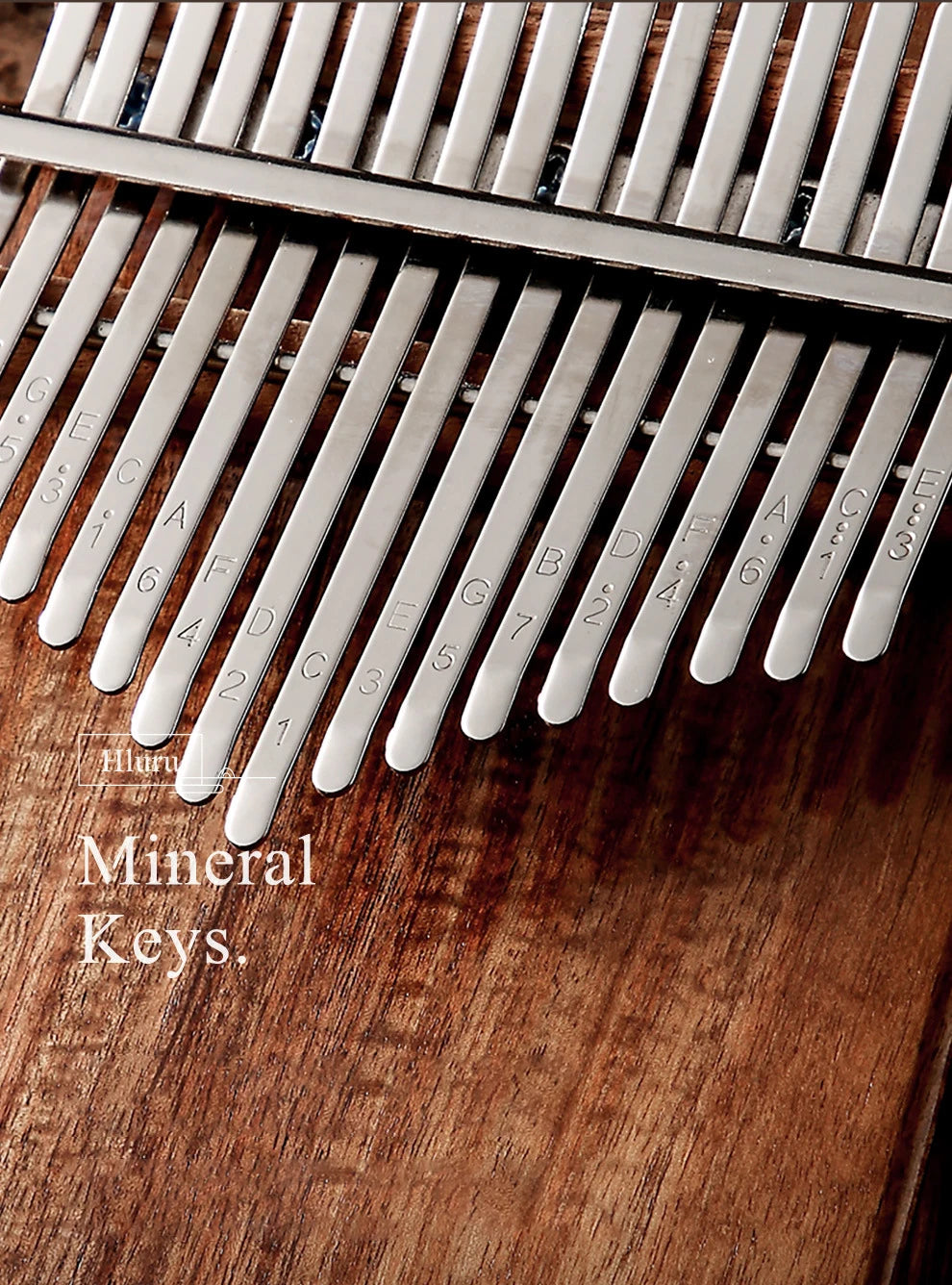 Hluru Wooden Kalimba – 21 Key Thumb Piano for Music Beginners and Education