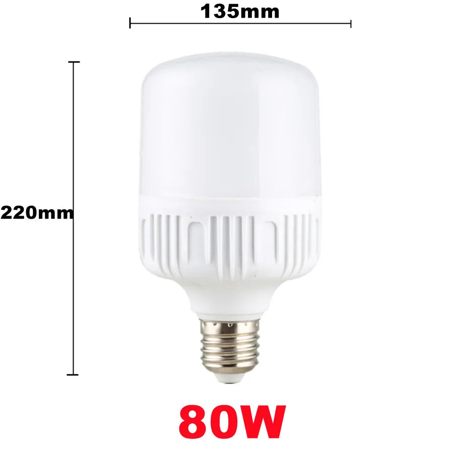 100W E27 LED Light Bulb – High Brightness Eye Protection for Home Lighting