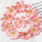 Artificial Cherry Blossom Heads – Silk Floral Decor for Weddings and DIY