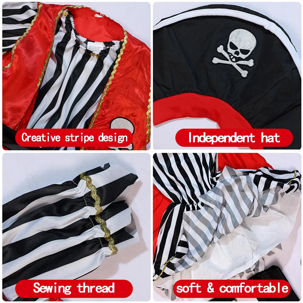 Girls Pirate Costume Set – Adventure Outfit for Halloween Cosplay