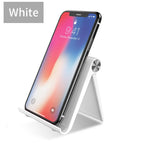 Adjustable Desk Phone Stand – Portable Aluminum Holder for Smartphones