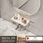 Aluminum Bathroom Wall Shelf – Punch-Free Storage for Kitchen and Toilet