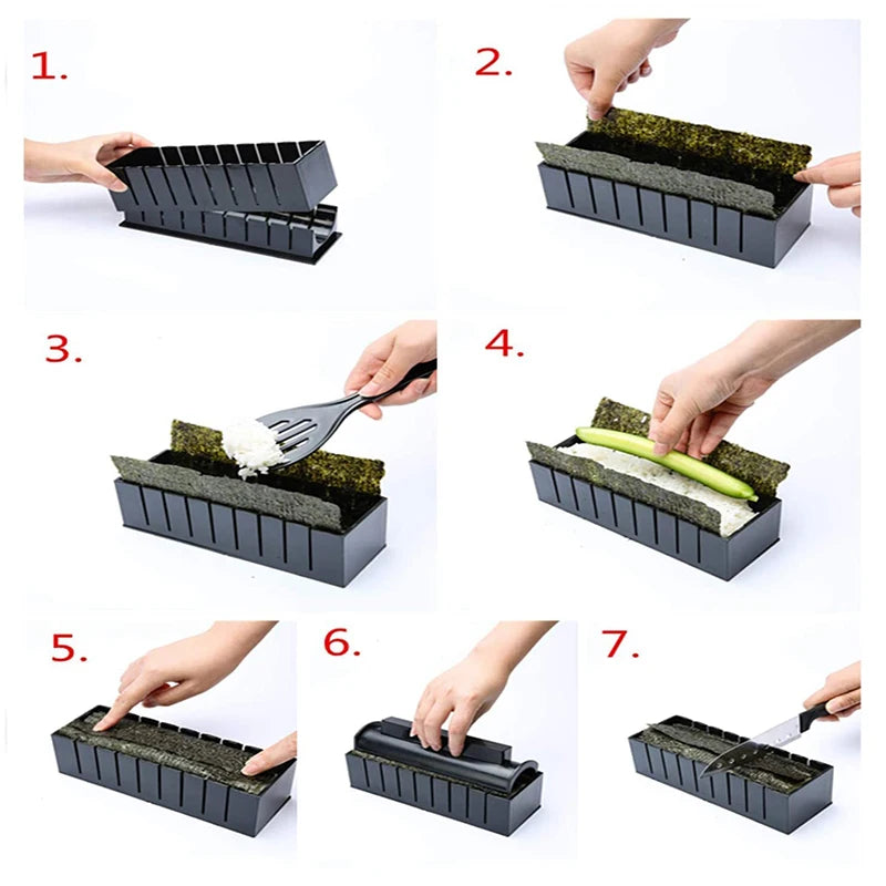 Sushi Making Kit – DIY Rice Roll Mold for Home Beginners