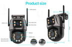 4K 8MP Dual Lens PTZ Camera – Outdoor AI Auto Tracking for Security Surveillance