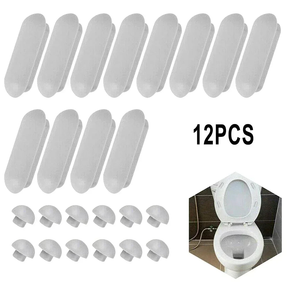 Toilet Seat Bumper Set – Non-Slip Rubber Cushion for Bathroom Fixtures