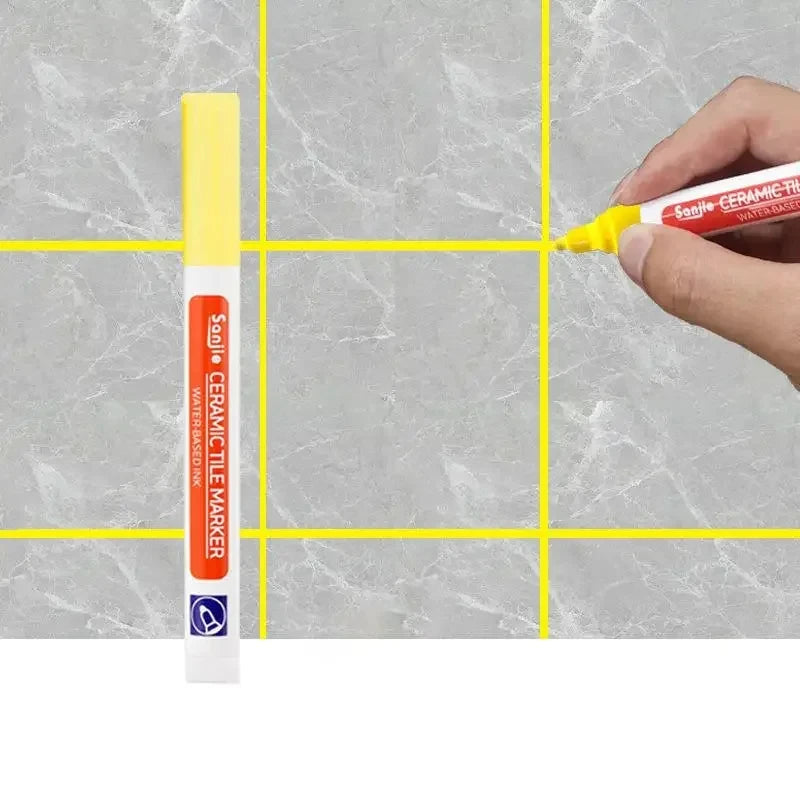 Waterproof Grout Repair Marker – White Tile Seam Paint for Bathroom Restoration