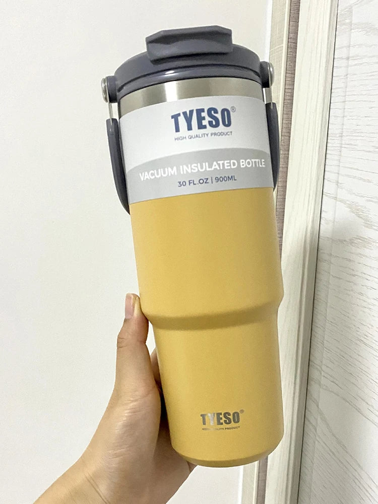 Stainless Steel Coffee Tumbler – Double-Wall Insulated Cup for Outdoor Travel