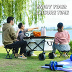 Collapsible Utility Wagon – Heavy Duty Folding Cart for Garden and Camping