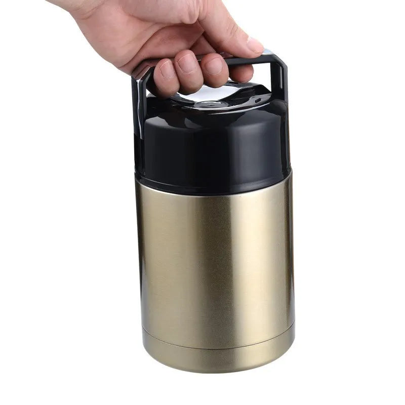 Stainless Steel Vacuum Lunch Box – 1000ML Insulated Food Container for Travel