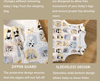 Bamboo Cotton Sleeping Bag – Warm Newborn Wearable Blanket for Winter Sleep