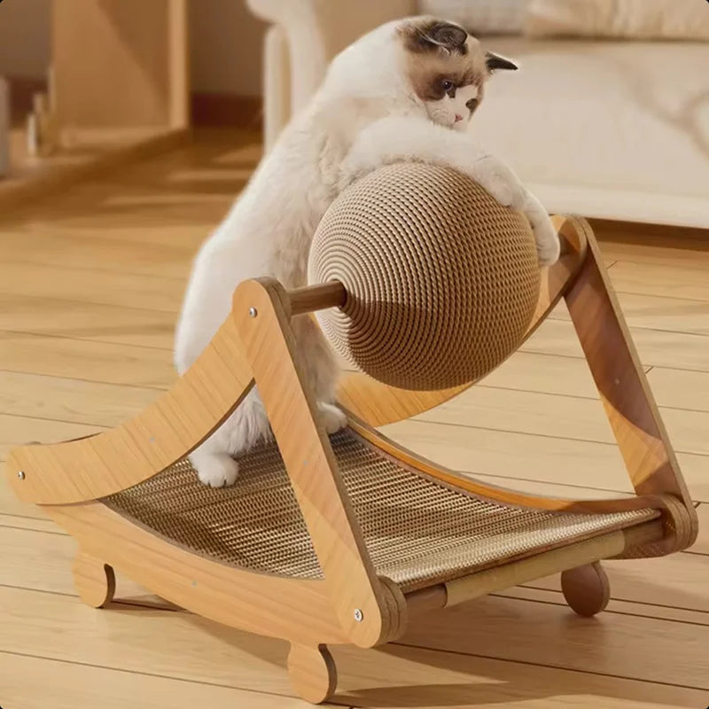 Vertical Sisal Cat Scratcher – Scratch-Resistant Claw Toy for Indoor Kittens