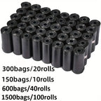 Dog Poop Bags – Leak Proof Waste Bags with Dispenser for Outdoor Walking