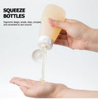 Refillable Squeeze Bottle Kit – Portable Travel Containers for Toiletries